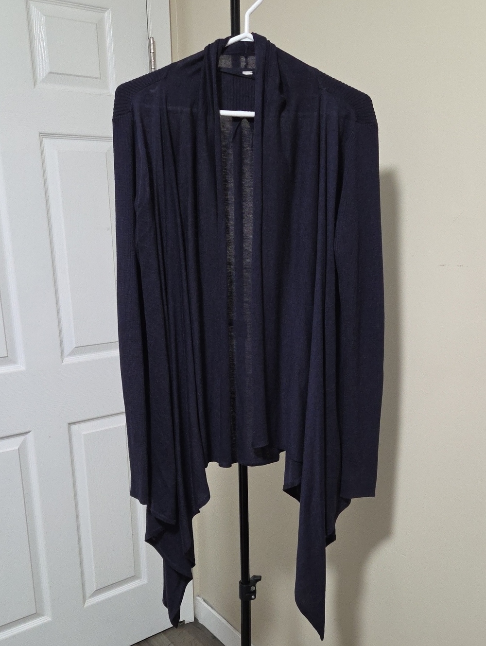 lululemon athletica Universal Wrap Navy Draped Open-Front Cardigan